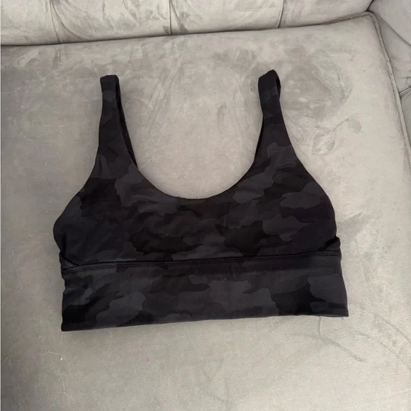 lululemon athletica Black Reversible Sports Bra Black and Heritage Camo size 8 - Picture 5 of 11
